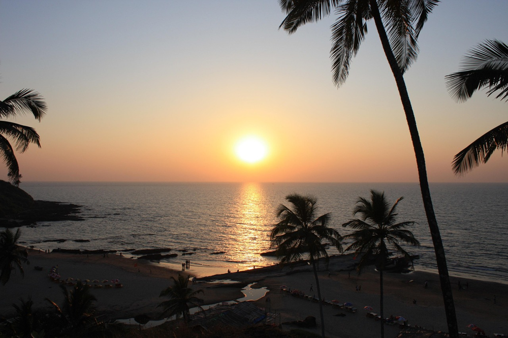 Goa Introduction - Sunset view of a beautiful Goa beach